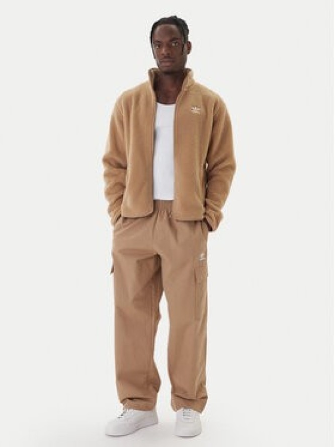 adidas Polar Trefoil Essentials Teddy JW3530 Beżowy Loose Fit