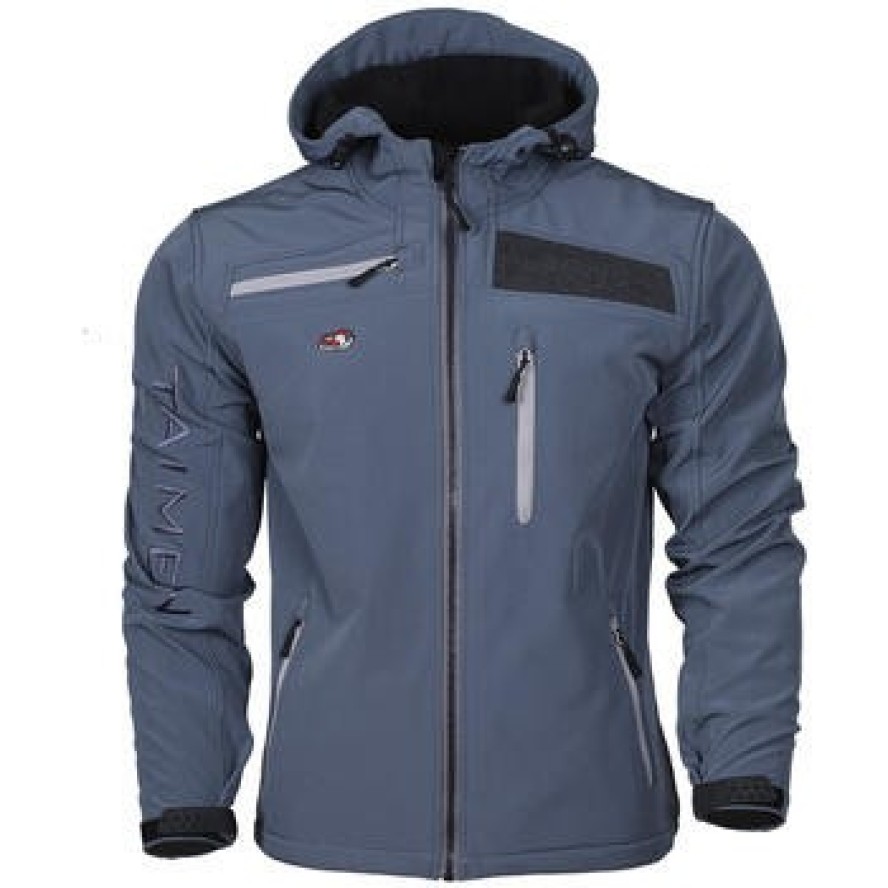 Kurtka Taimen Arigiin softshell - Szaroniebieska