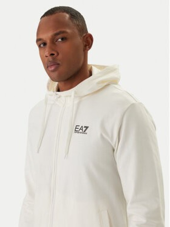 EA7 Emporio Armani Bluza 8NPM33 PJVRZ Écru Regular Fit