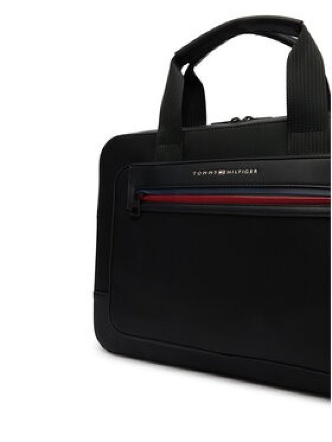 Tommy Hilfiger Torba na laptopa Th Foundation Computer Bag AM0AM14158 Czarny
