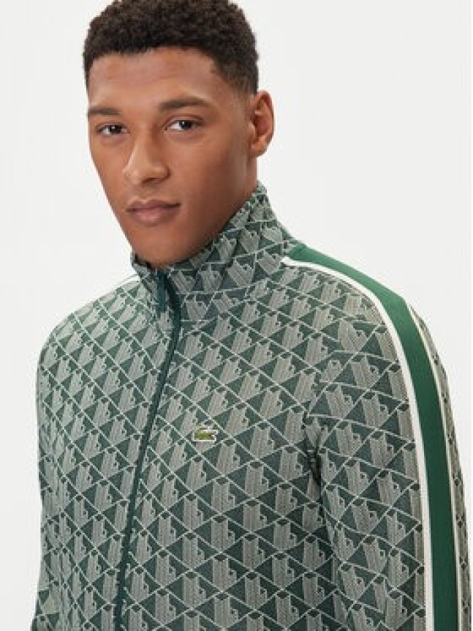 Lacoste Bluza SH1368 Zielony Regular Fit