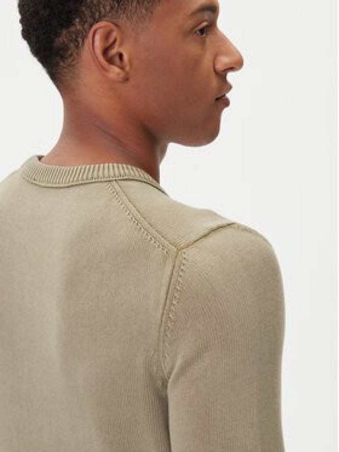 Aeronautica Militare Sweter 252MA1610UL00556 Khaki Regular Fit