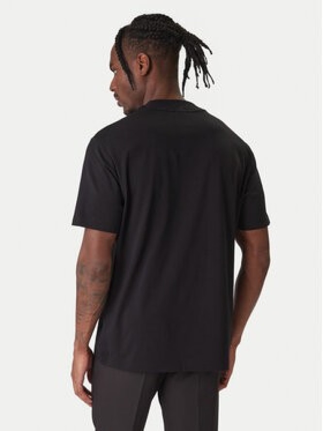 BOSS T-Shirt Tee Collar 50555527 Czarny Regular Fit
