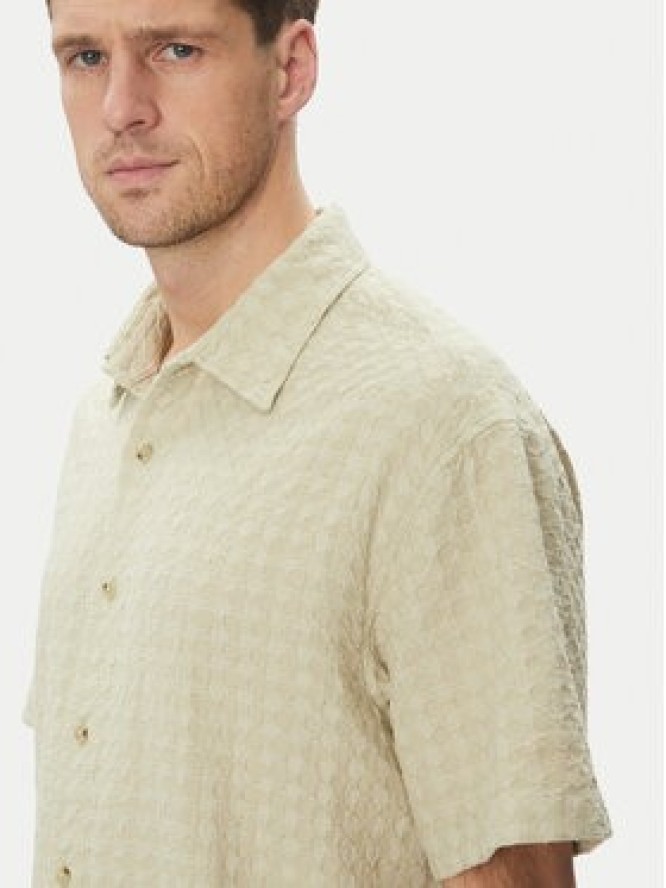 Jack & Jones Koszula Dobby 12277184 Zielony Relaxed Fit