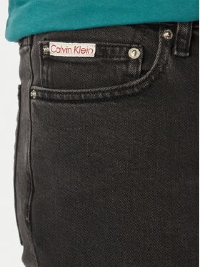 Calvin Klein Jeansy LV04RF758G Czarny Straight Leg