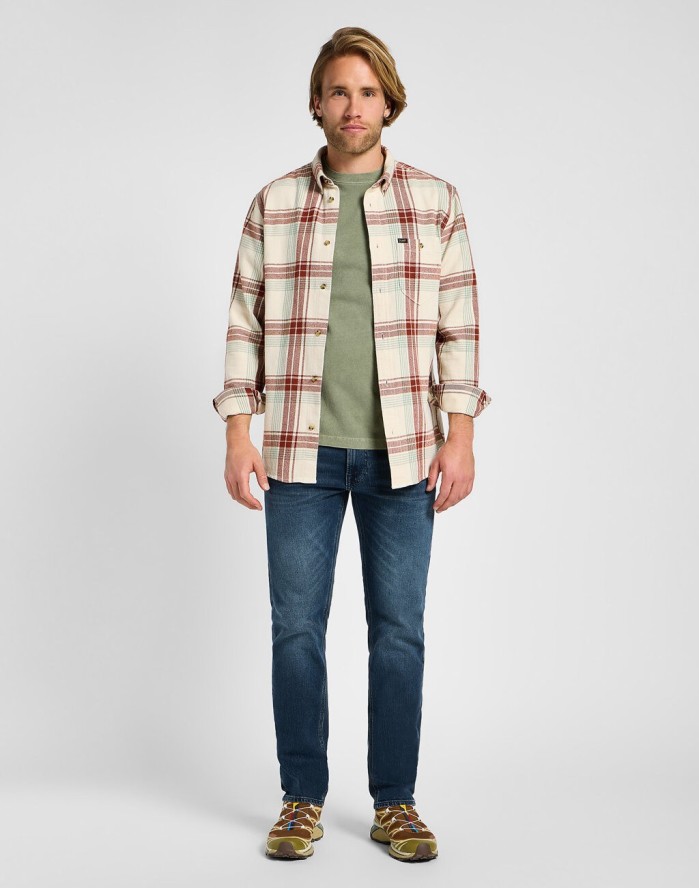 LEE DAREN ZIP FLY MĘSKIE SPODNIE JEANSOWE JEANSY DŻINSY HOLLAND BLUE 112355807 L707008586
