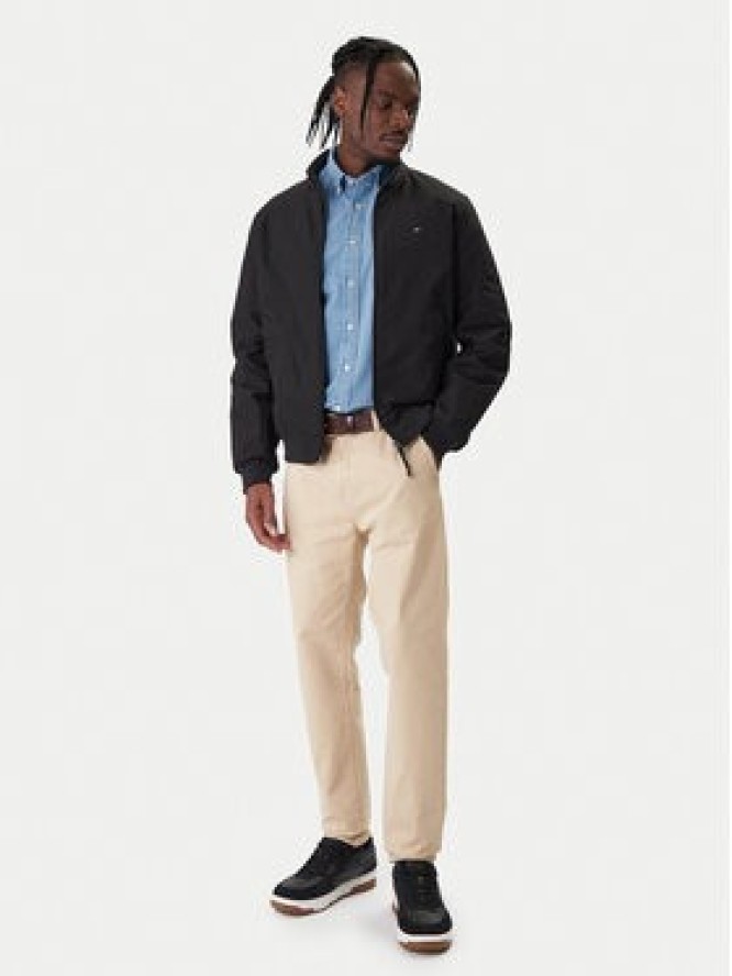 Tommy Hilfiger Kurtka przejściowa Harrington MW0MW37647 Czarny Regular Fit