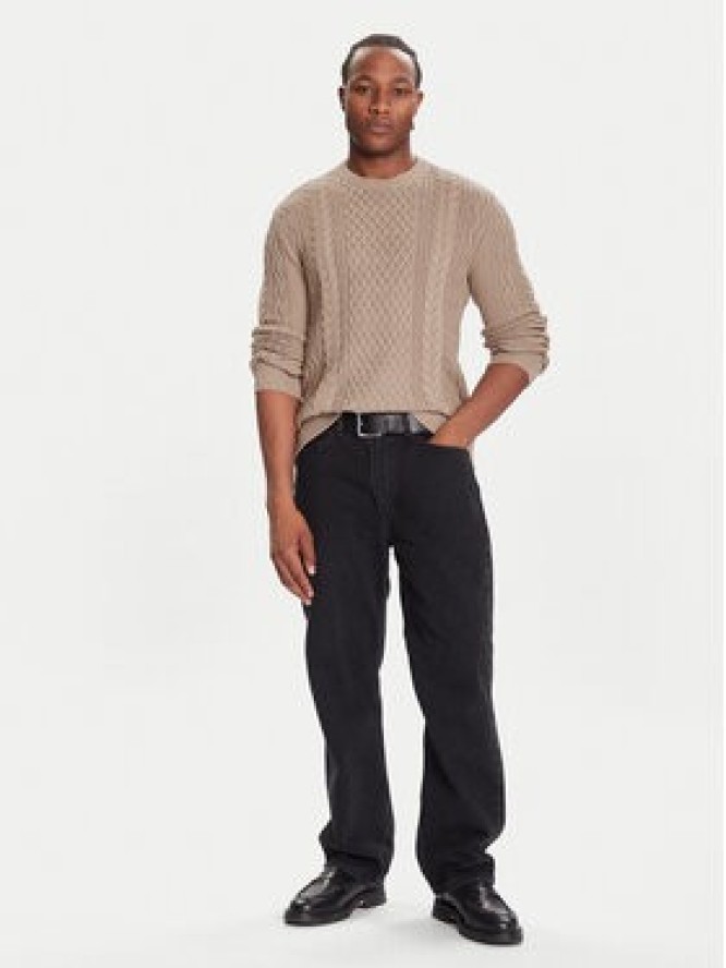 Tommy Jeans Sweter DM0DM22101 Brązowy Regular Fit