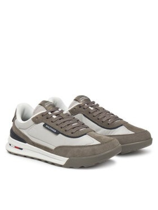 Tommy Hilfiger Sneakersy Retro Runner Nylon Mix FM0FM05523 Beżowy