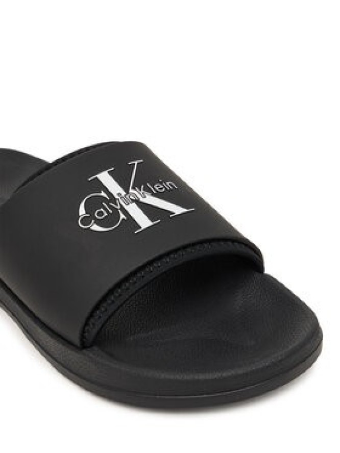 Calvin Klein Klapki Ess Slide Rubber Neoprene HM0HM02229 Czarny