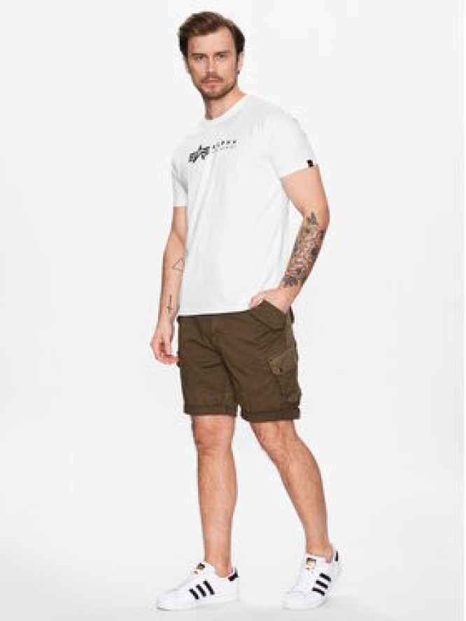 Alpha Industries Komplet t-shirtów Alpha Label 118534 Biały Regular Fit