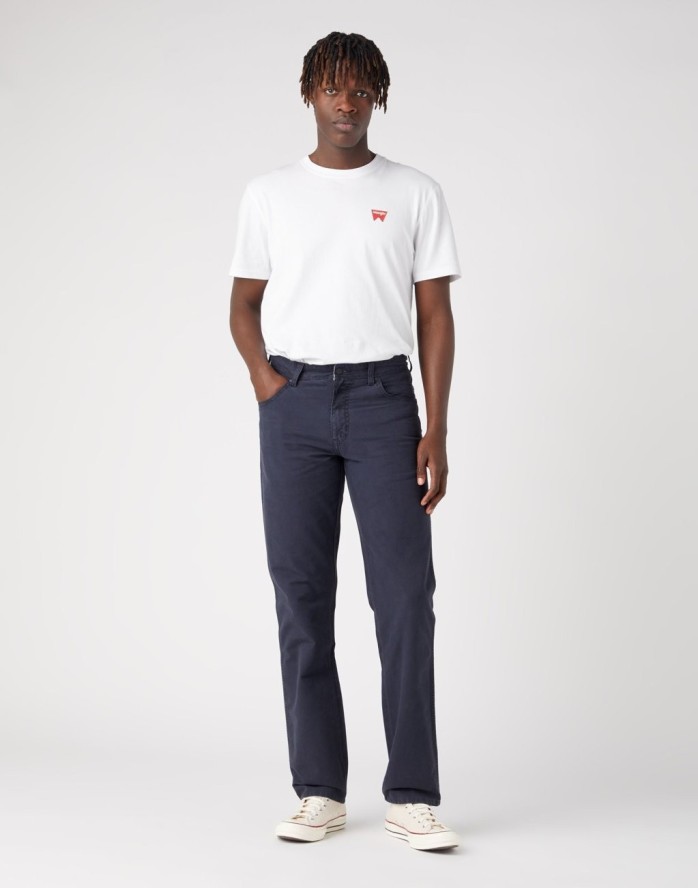 WRANGLER TEXAS MĘSKIE SPODNIE JEANSOWE JEANSY DARK NAVY W121DRXAE 112337507