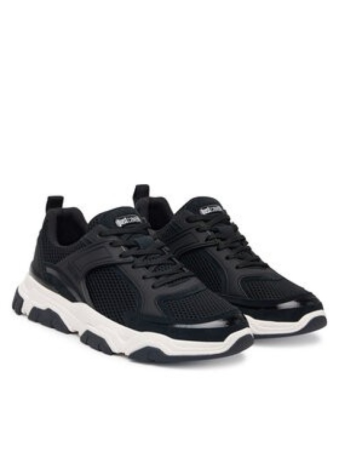 Just Cavalli Sneakersy 80QA3SH5 ZSE66 Czarny