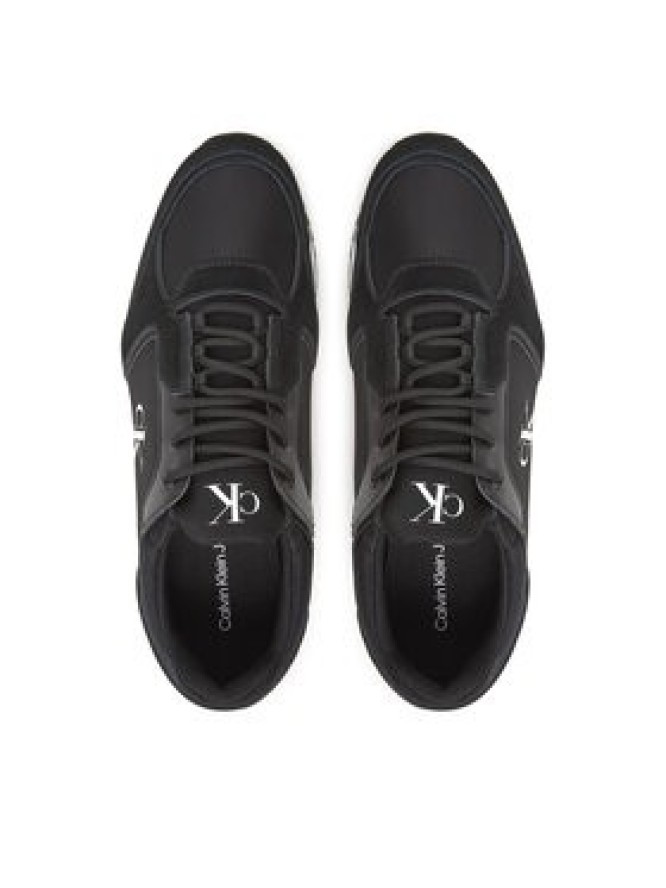 Calvin Klein Jeans Sneakersy Retro Runner Sock Lace Up Ny-Su YM0YM01326 Czarny