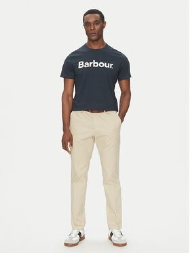 Barbour T-Shirt Logo MTS0531NY31 Granatowy Tailored Fit
