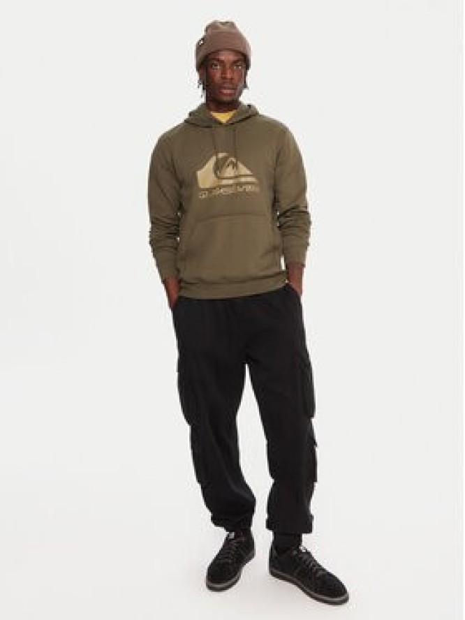 Quiksilver Bluza Comp Logo EQYFT05053 Zielony Regular Fit