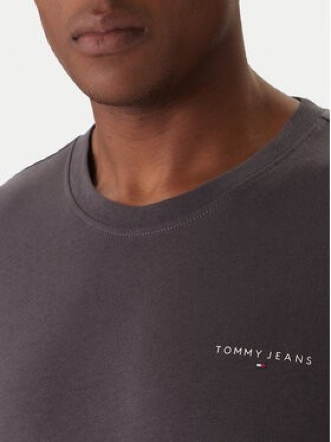 Tommy Jeans Longsleeve Chest Linear DM0DM21594 Szary Regular Fit