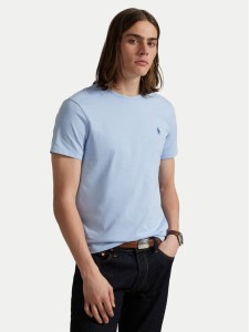 Polo Ralph Lauren T-Shirt 710671438444 Błękitny Custom Slim Fit