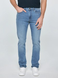 Jeansy męskie z przetarciami niebieskie Terry Carrot 133