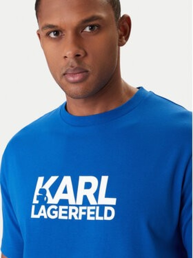 KARL LAGERFELD T-Shirt 755780 561235 Niebieski Regular Fit