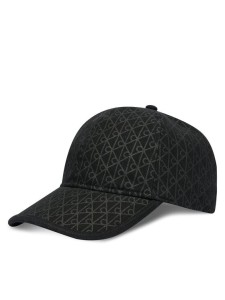Calvin Klein Czapka z daszkiem Emblem Print W Leather Patch Cap LV04D5029G Czarny