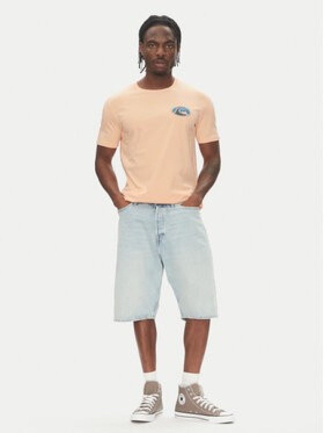 Quiksilver T-Shirt Ev Flower Chaos Ss EQYZT08050 Pomarańczowy Regular Fit