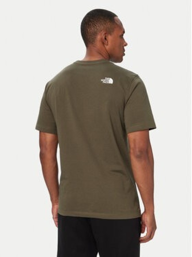 The North Face T-Shirt Evolution Half Dome NF0A8B6J Zielony Regular Fit