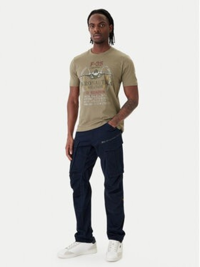 Aeronautica Militare T-Shirt 261TS2536UJ00641 Zielony Regular Fit