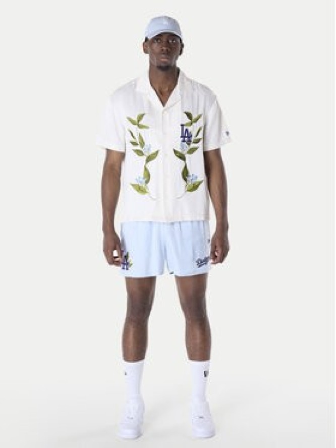 New Era Szorty sportowe LA Dodgers MLB Woven 60596373 Błękitny Regular Fit