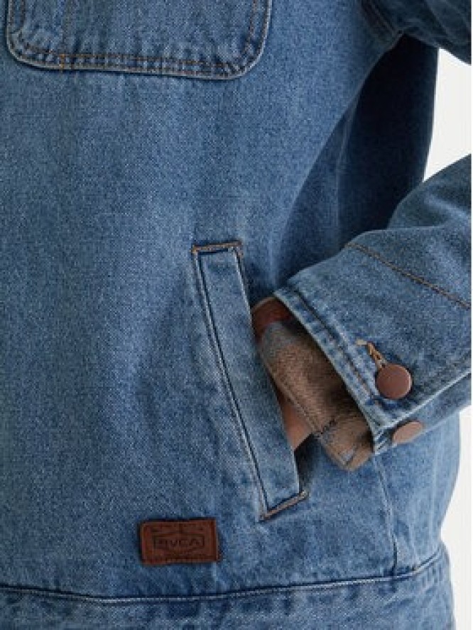 RVCA Kurtka jeansowa Post Dayshift 23A213506 Niebieski Regular Fit