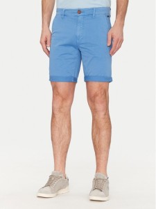 Blend Szorty materiałowe 20717939 Niebieski Regular Fit