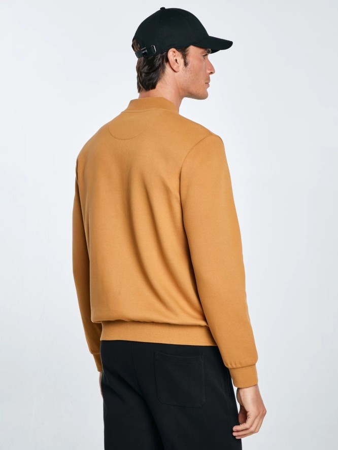 Bluza męska bomber jasnobrązowa Wladorb 803