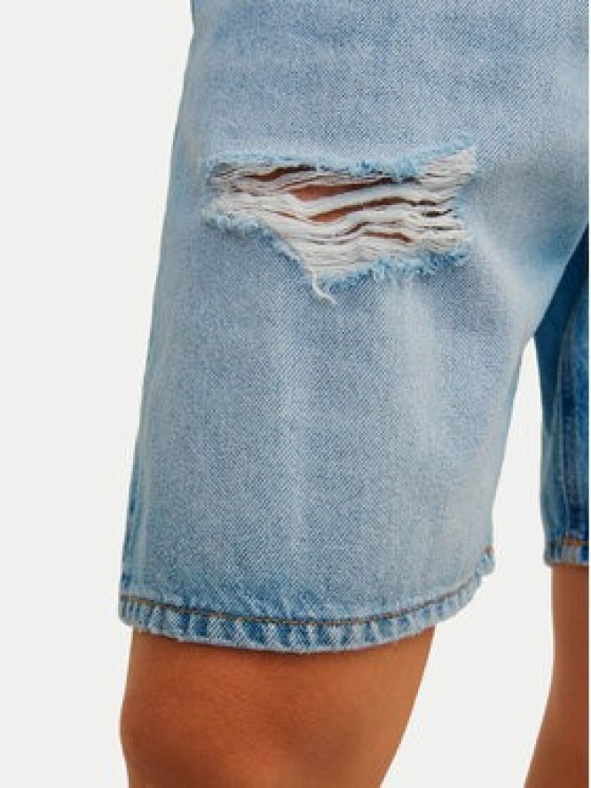 Jack & Jones Szorty jeansowe Jjitony 12252653 Niebieski Loose Fit