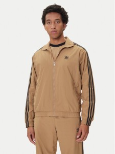 adidas Bluza adicolor Woven Firebird JY1333 Beżowy Loose Fit