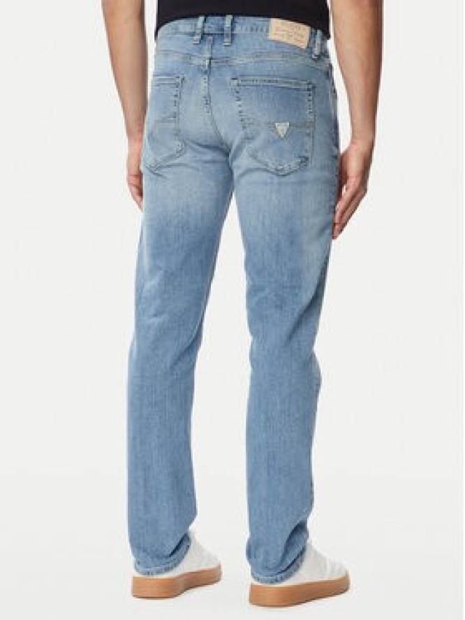 Guess Jeansy Finnley M6YAS2 D1479 Niebieski Slim Tapered Fit