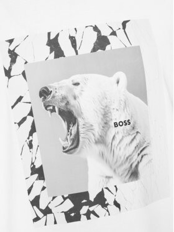 BOSS T-Shirt Lupo 50554615 Biały Regular Fit