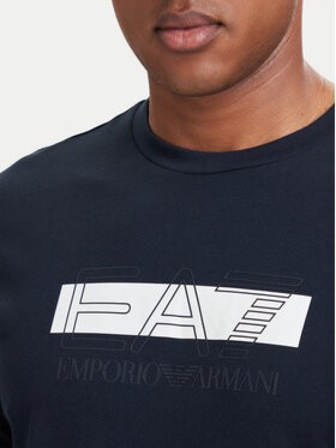 EA7 Emporio Armani T-Shirt 7M002415 AF10375 MB149 Granatowy Regular Fit