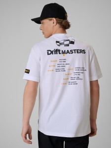 4F T-shirt loose z nadrukiem uniseks 4F x Drift Masters - biały 3XL