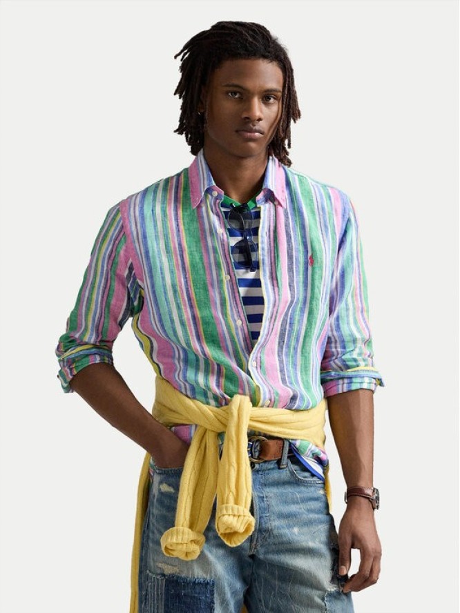 Polo Ralph Lauren Koszula 710968973001 Kolorowy Custom Fit