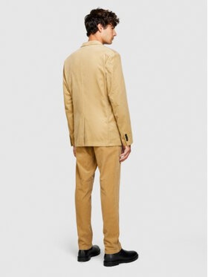 Sisley Marynarka 2SFRSW01B Beżowy Slim Fit