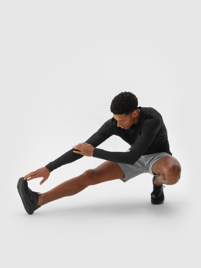 4F Spodenki treningowe 4Way Stretch męskie - szare S