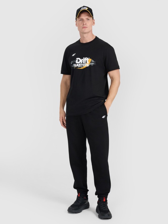 4F T-shirt regular z nadrukiem uniseks 4F x Drift Masters - czarny XL