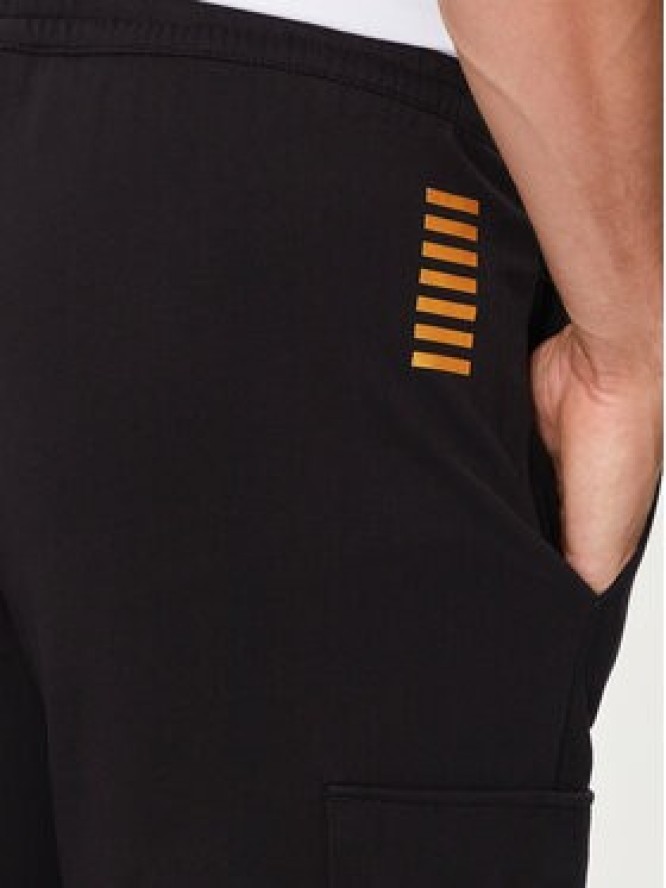 EA7 Emporio Armani Spodnie dresowe 8NPP67 PJVRZ 0208 Czarny Regular Fit