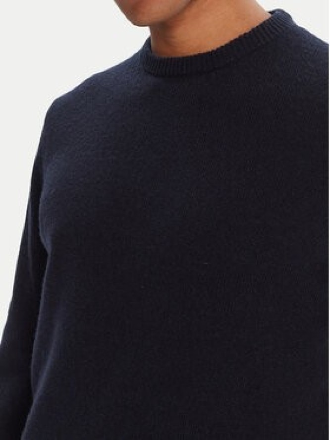 Barbour Sweter Patch Crew MKN0584NY91 Granatowy Regular Fit
