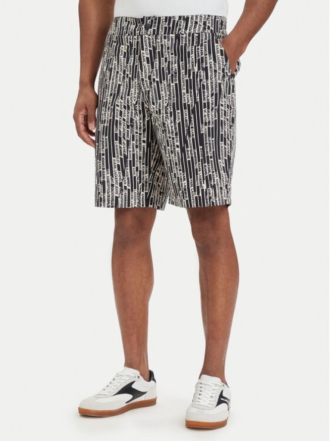 Karl Lagerfeld Jeans Szorty materiałowe B2M10053 Czarny Relaxed Fit