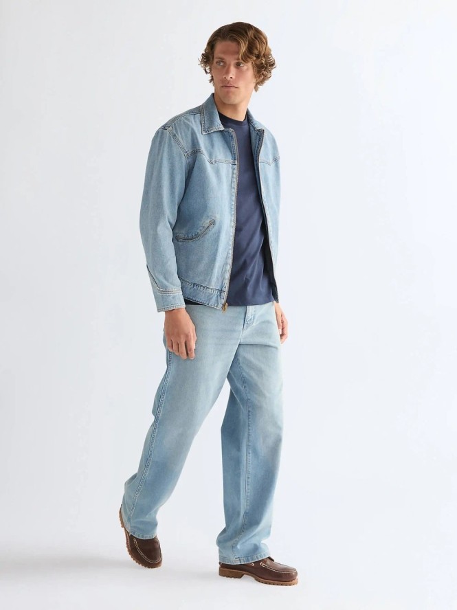 MESKA KURTKA JEANSOWA WRANGLER TRAILRIDER JACKET DOVE WING 112378055