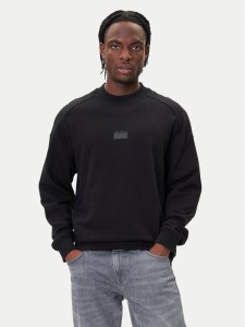 HUGO Bluza Delastcrew 50546672 Czarny Relaxed Fit