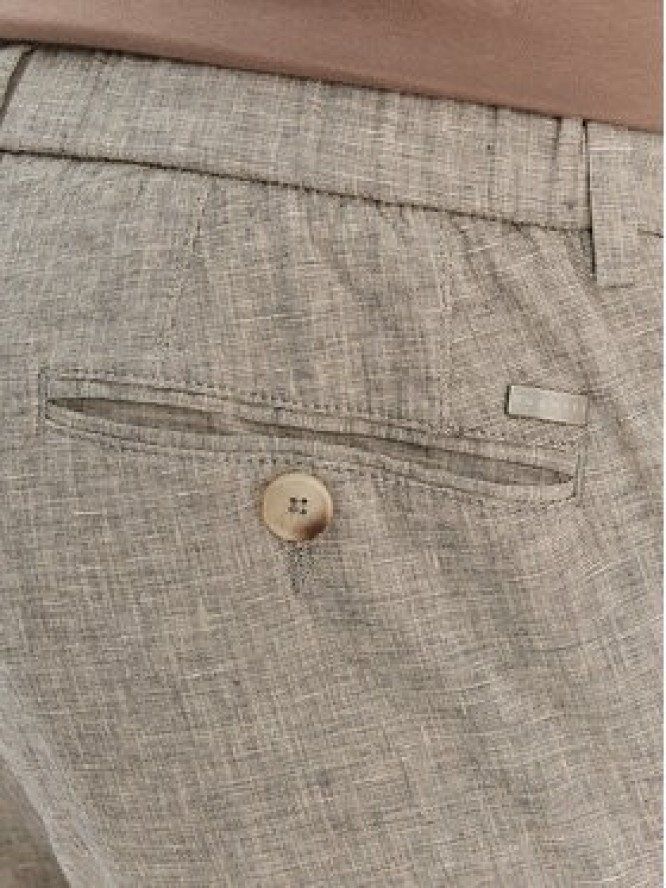 Bugatti Chinosy 1950-16210E Beżowy Slim Fit