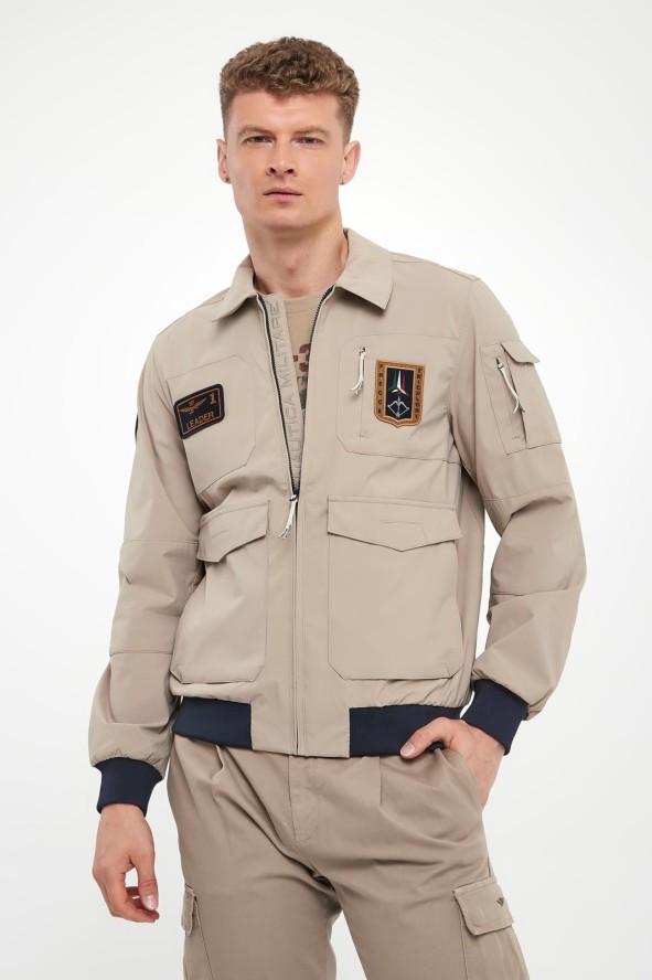 Kurtka męska z kołnierzem AERONAUTICA MILITARE