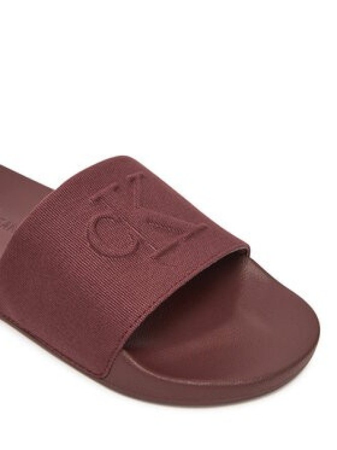 Calvin Klein Jeans Klapki Slide Hf Mono Cv YM0YM01282 Brązowy